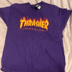 purple trasher shirt
